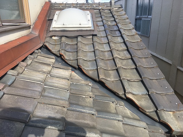 トップライト周囲の確認